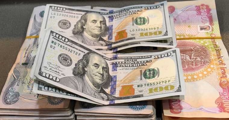 ارتفاع سعر الصرف ألى 153ألف لكل 100دولار
