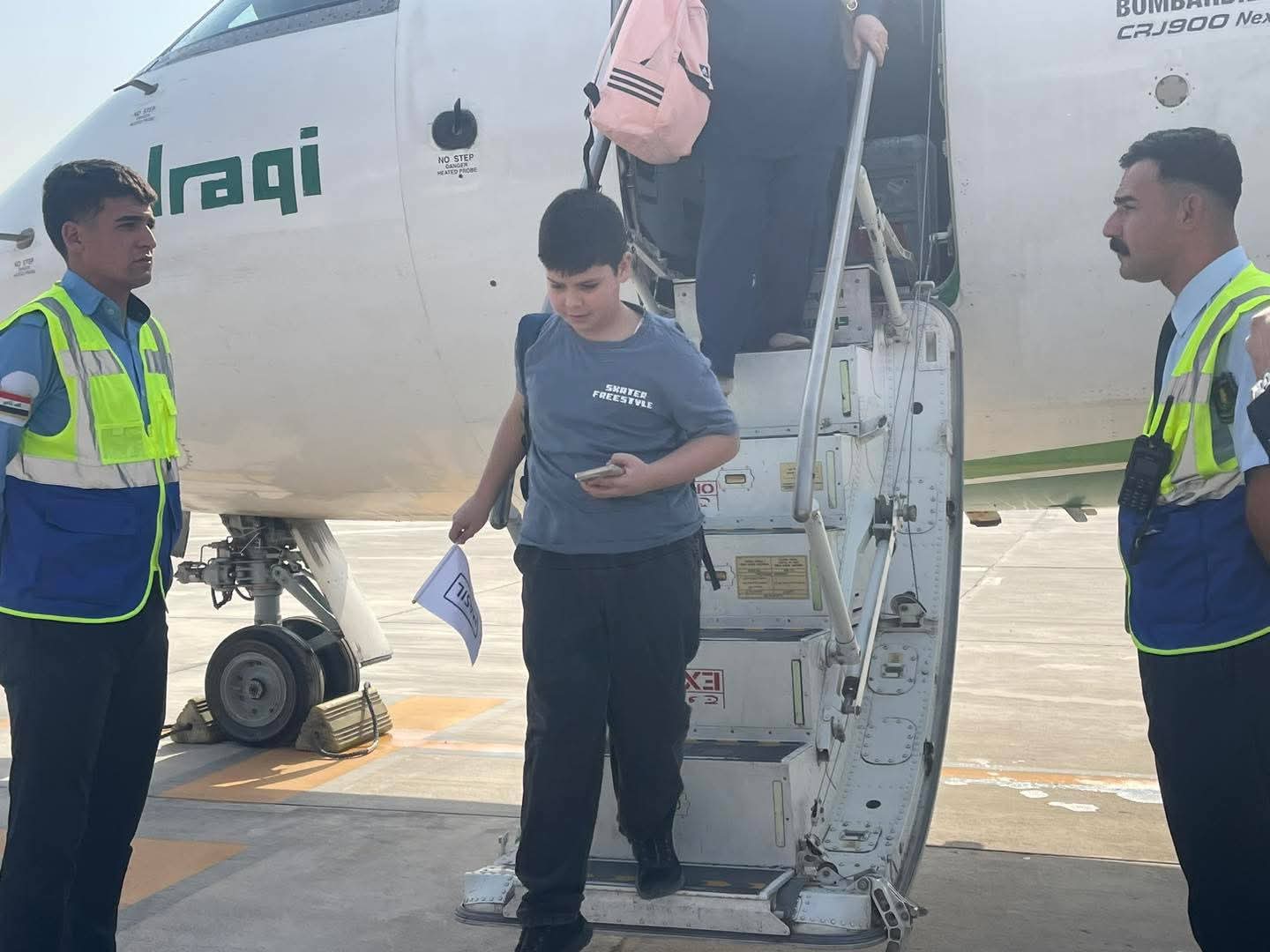 هبوط أول رحلة في مطار الموصل الدولي